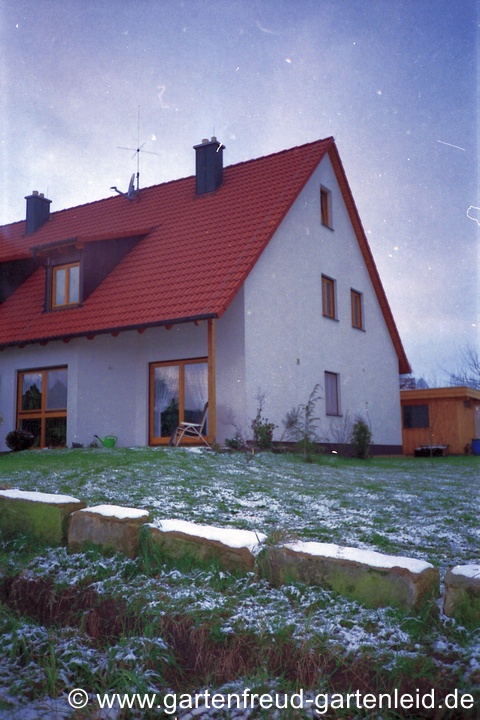 Schwaches (hinten) und starkes (vorne) Gef&auml;lle