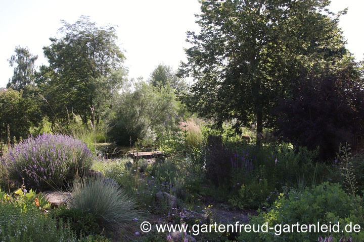 Steingarten und Teich